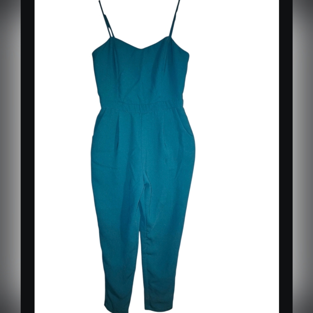 Teal Spaghetti Strap Jumpsuit Shop The Trends Size Medium